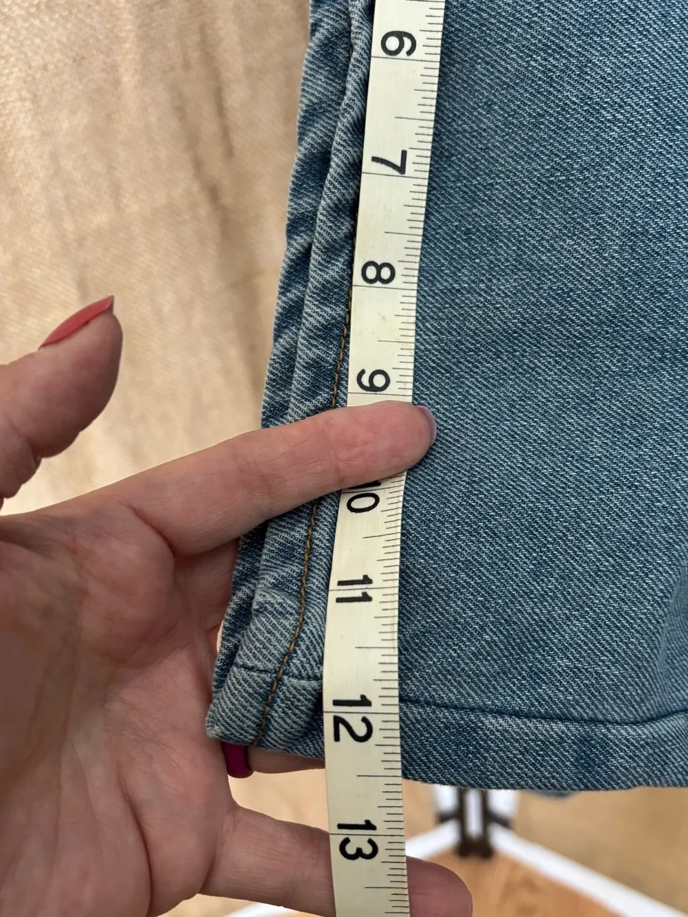 Light Wash Denim Wide Leg Cargo Pockets and Buckled Straps Skater Jeans